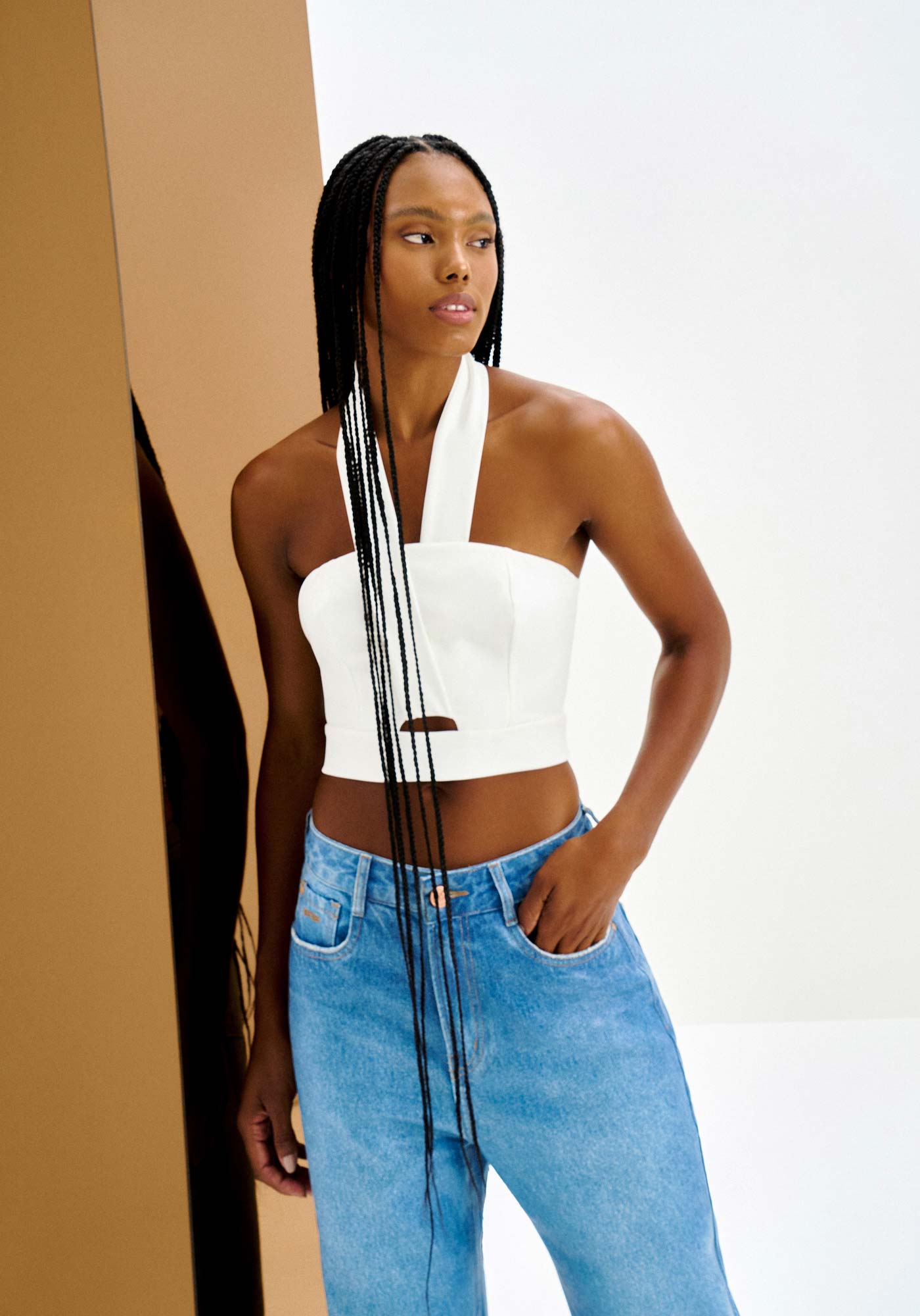 Top Frente Única com Alças Transpassadas | Lez a Lez