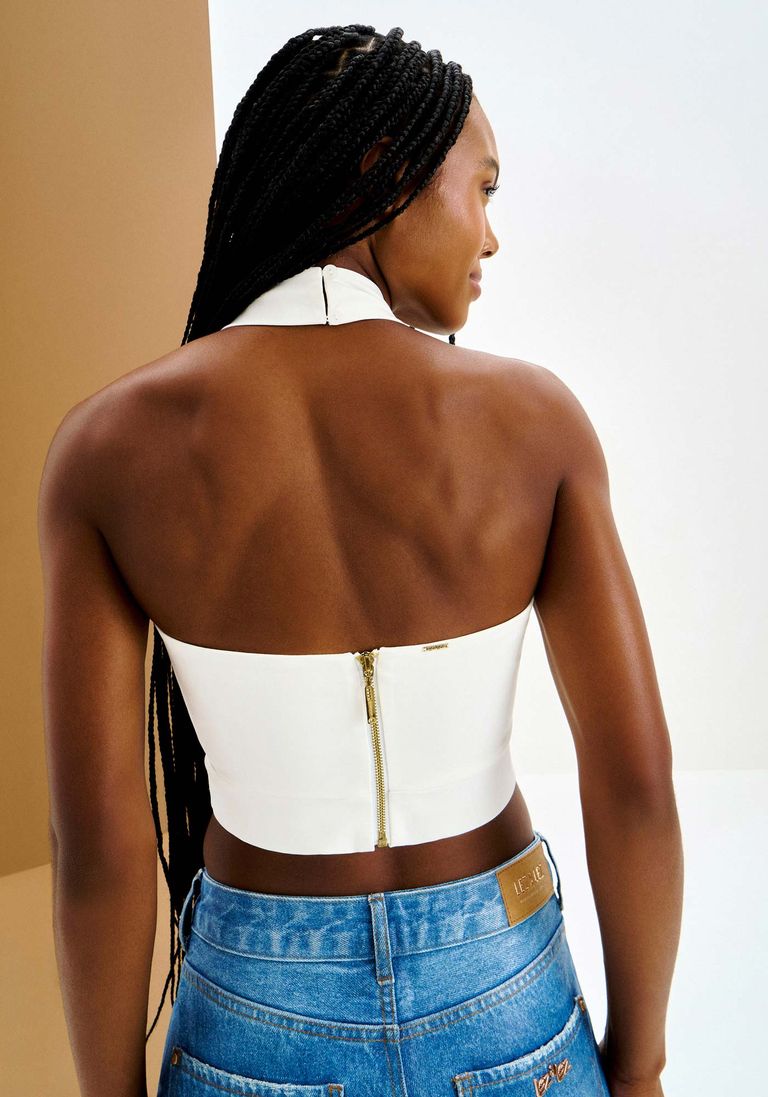 Top Frente Única com Alças Transpassadas | Lez a Lez